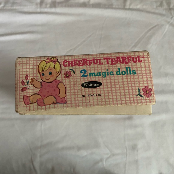 Vintage 1966 Cheerful Tearful Magic Dolls by Whitman- ORIGINAL BOX - Picture 10 of 12